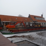 Nieuwe steigers jachthaven Kudelstaart